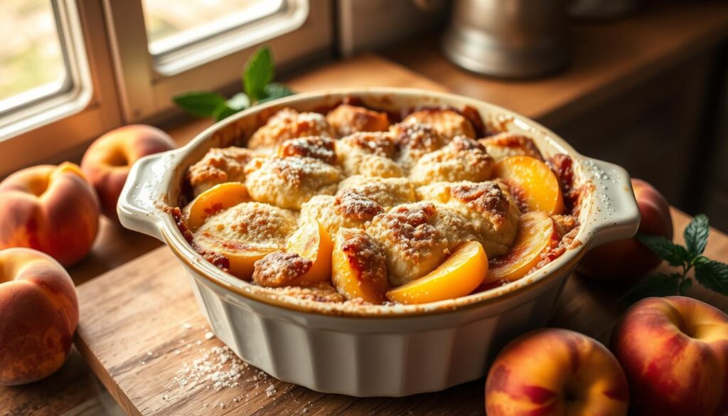 easy peach cobbler with cake mix