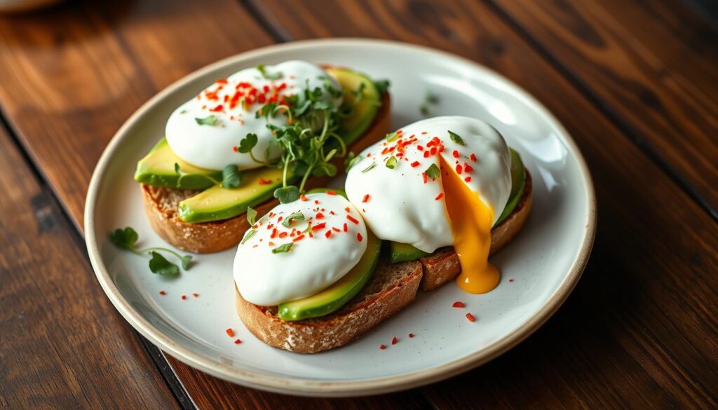 avocado toast with Poached eggs